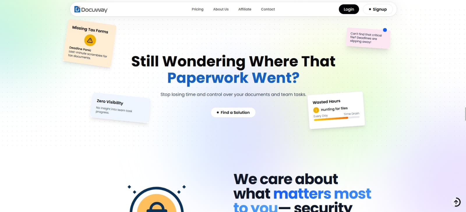 Docuway — Workflow Management System project screenshot