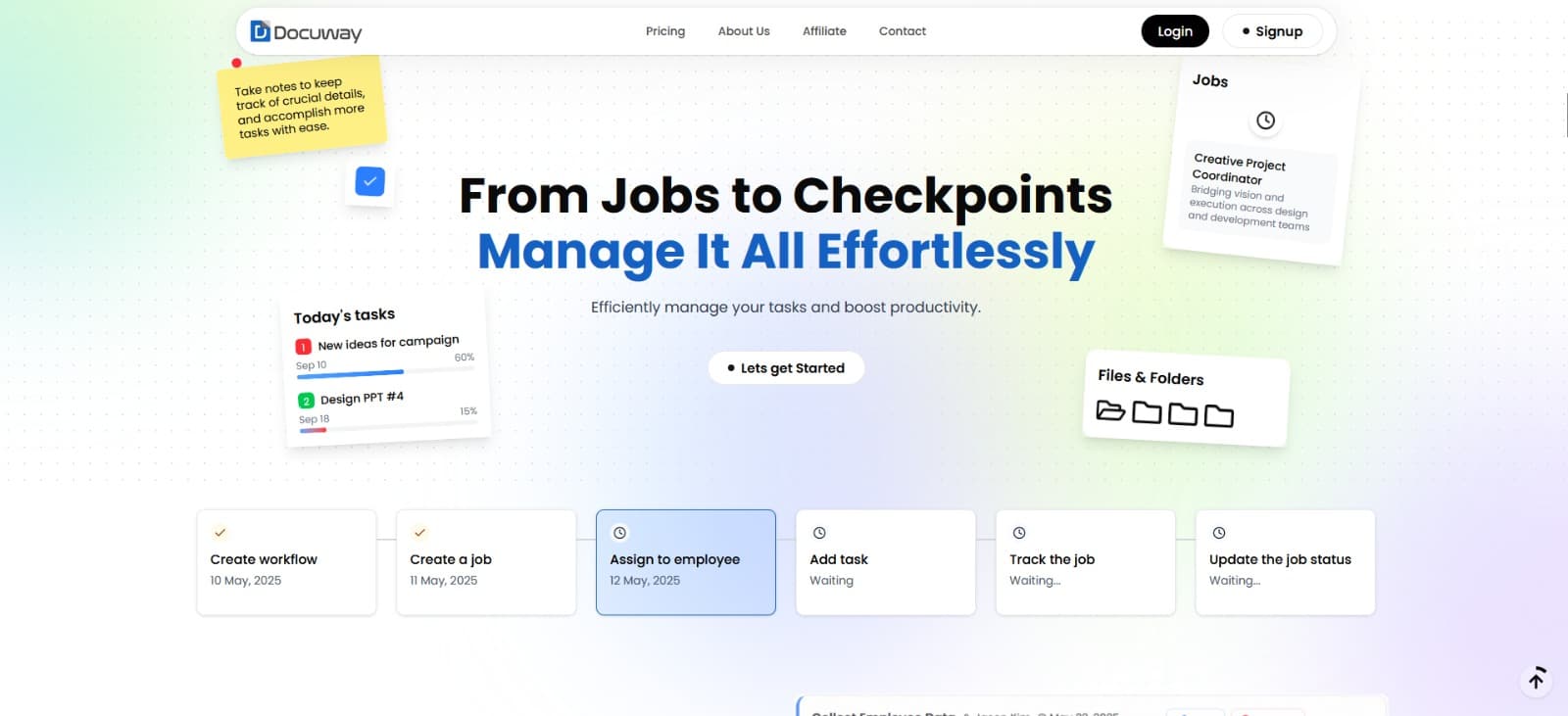 Docuway — Workflow Management System project screenshot