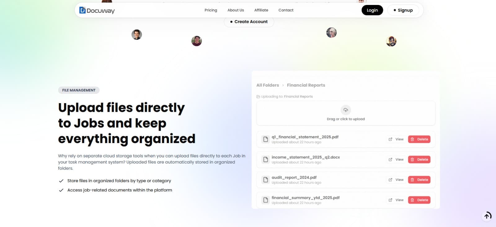 Docuway — Workflow Management System project screenshot