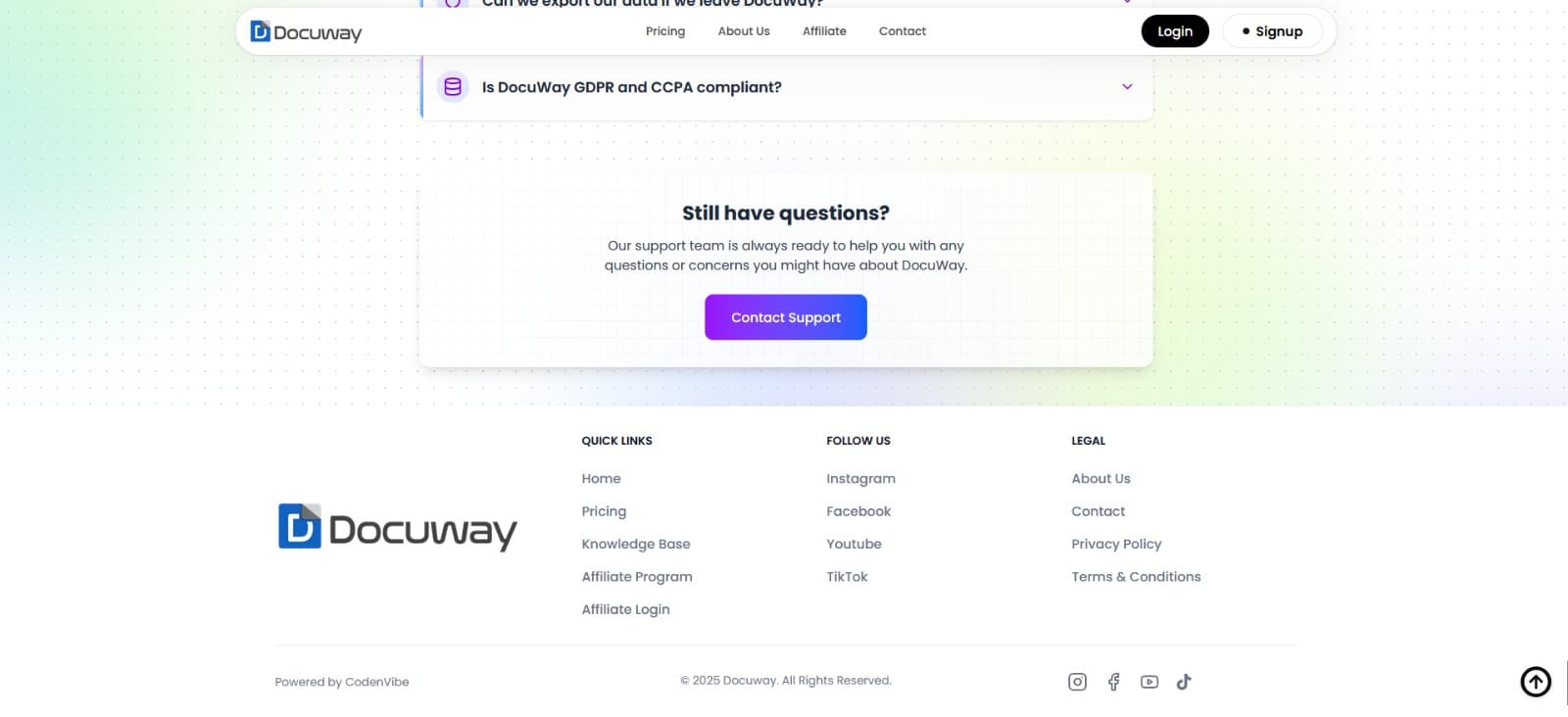 Docuway — Workflow Management System project screenshot
